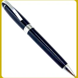 parmarth enterprises Executive Series Black Metal Body Ball Pen With Designer Silver Trims Best Gift Ball Pen-picture-10