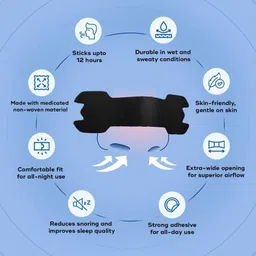 k2j Black Nasal Strips Non-Magnetic Enhances Sleep & Athletic Performance 30 Strips Anti-snoring Device image 3