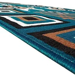 aliyacarpet Light Blue Acrylic Carpet image 4