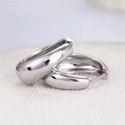 feelactive Sliver Kaju Bali Salman Khan Bali for Man and women Best Earring (Pack of 2) Silver Hoop Earring-picture-37