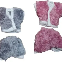 Laddu Gopal Soft fur woolen night suit for (Size-10) (Pack of 2) Dress-image-5