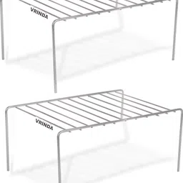vrinda Utensil Kitchen Rack Cabinets Stand Countertop Organizer PACK OF 2 Steel image 1