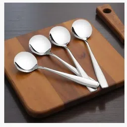 haniza 4 SOUP SPOON Stainless Steel Soup Spoon Set-picture-46