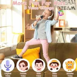 craft fair Toys Portable Karaoke Speaker with Bluetooth and Wireless Mic For Gifting image 5