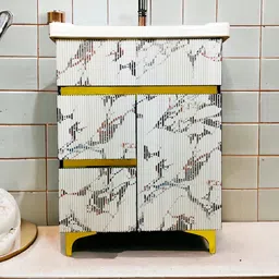 bobbyexport Top selling 24" freestanding HDHMR wooden vanity cabinet with wash basin for bathroom & kitchen Table Top Basin-picture-11
