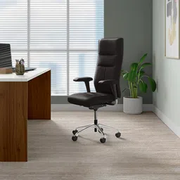 godrej interio La Sede Leather Office Arm Chair-picture-14