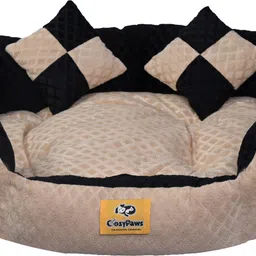 cozypaws Dog & Cat Washable Beds for Indoor Pets & Puppy, C9-ARDB-09-Beige L Pet Bed-picture-13