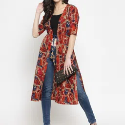 indibelle Women Straight Half Sleeve Multicolor Shrug-picture-12