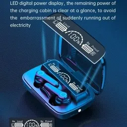 bmh M19tws bluetooth 5.0wireless DigitalDisplay 13mm Drivers J2-38 Bluetooth Gaming Headset image 4