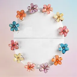 freebies Pack of 12 Flower Hair Clutcher for Women and Girls Hair Clip-picture-26