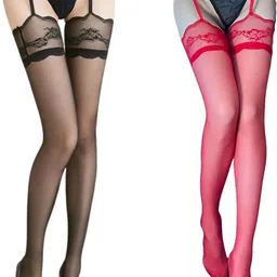 Women Lace Top Stockings-image-56