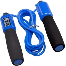gocart Jump Rope With Counter Skipping Rope Weight-Loss Boxing Gym Used In Blue Color Freestyle Skipping Rope image 1