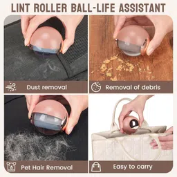 pavityaksh Sticky Lint Roller Ball Reusable Washable Lint Remover Clothes Pet Hair Remover Lint Roller image 4
