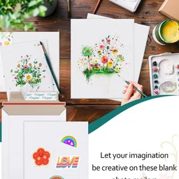 jsmsh Envelope Size A4 White Letter Size Envelopes 100 gsm Ideal For Home Office Secure Mailing - Pack Of 50 Envelopes image 3