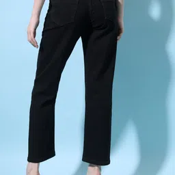 tokyo talkies Women Boyfriend Mid Rise Black Jeans image 2