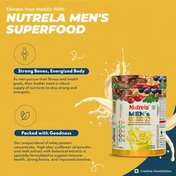 nutrela Men Superfood for muscle, joint, digestive health, immunity and energy - 400gm image 3