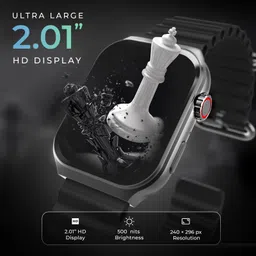 beatXP Marv Ultra 2.01” HD Bluetooth Calling Smart Watch, Metal Body Smartwatch image 3