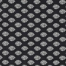 swayam Black Cotton 240TC Fitted Queen Size Bedsheet with 2 Pillow Covers image 3