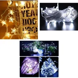 nirvair 124 LEDs 15 m Multicolor Steady Strip Rice Lights-picture-20