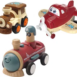 vaniha Unbreakable Four-Wheel Drive Friction Powered Diecast Toy Set-C207-picture-36