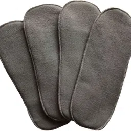 moms angel Microfiber Soft Washable Inserts/Pad for Baby Cloth diaper -(Pack of 4) Black-picture-23