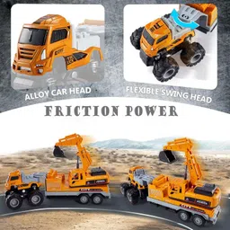 dezicon ecom Excavator Toy for Boys Age 3 Bulldozer Truck-DZE44 image 5