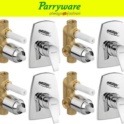 parryware Edge concealed Diverter Body with Concealed Upper Part set of 4 pic 203 Edge Diverter with upper trim | Hot and Cold water Mixer | Complete set Diverter Faucet-picture-11