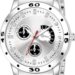 calf & co. New Trandy Stylish Analog Collection Watch_Calf_55_Silicon_Black_Roman Analog Watch - For Men Calf_55_Silicon_Black_Roman image 3