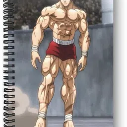 goku ki dukan Baki Hanma Anime Notebook |Free Stickers A5 Diary Unruled 150 Pages-picture-47