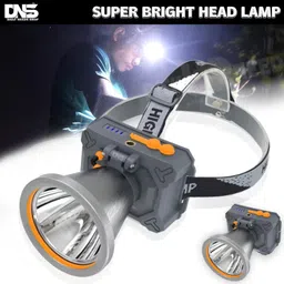 daily needs shop 200 Watt Laser Rechargeable Head Lamp 3 Blink Mode Aluminum Body 4000mAh Battery 5 hrs Torch Emergency Light image 3