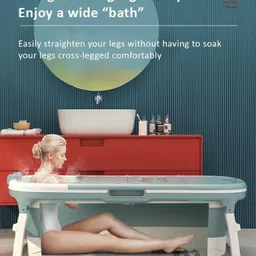 staranddaisy Mega Size Collapsible Folding Bath Tub for Kids and Adults image 2