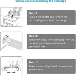 tequo 88A Laser Toner Cartridge Compatible for HP M1136, P1007, P1106 Printer Black Ink Toner image 3