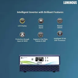 luminous OPTIMUS 1250 Pure Sine Wave Inverter_ILTT24060_Trolley TX100L Tubular Inverter Battery image 2