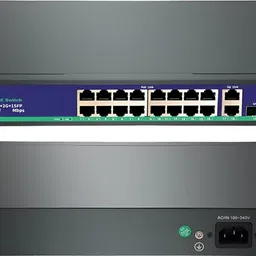 RAMEX Ai 16-Port PoE Switch-16*10/100Mbps PoE + 2*1000Mbps RJ45 Uplink + 1*1G SFP Slot 16 Ports 1000 Mbps Network Switch-image-61