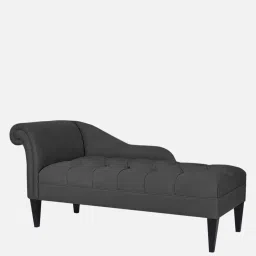 febonic Adria Fabric RHS Chaise Lounger in Charcoal Grey Colour image 3