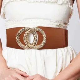 ozoy Women Casual, Evening, Formal, Party Brown Metal Belt-picture-16