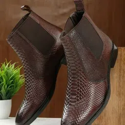 glidefit |Breathable|Comfortable Suede Leather Elastic Chelsea Boot's Boots For Men image 1