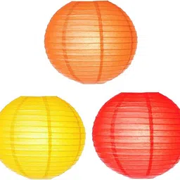 rb led Orange, Yellow Paper Hanging Lantern-picture-24