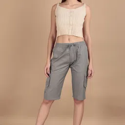 hauwer Solid Women Three Fourths image 2