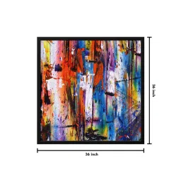 999store Multi Color Modern Art Canvas Art Print image 3