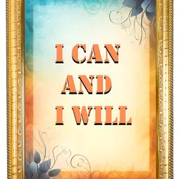 Hawai Gold-Toned & Blue Self Design Wood Wall Photo Frame image 2