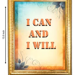 Hawai Gold-Toned & Blue Self Design Wood Wall Photo Frame image 5