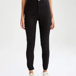 DeFacto Women Black Stretchable Jeans-picture-23