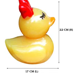 TAYHAA Set Of 12 Yellow Ducks With Red Bows Garden Accessories image 3