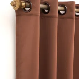 Ariana Brown Black Out Window Curtain image 2