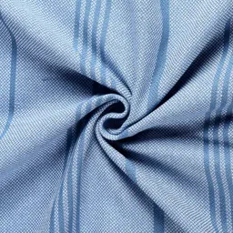 Arrabi Set of 4 Blue & Red Striped Cotton 210 GSM Bath Towels image 2