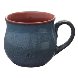 MIAH Decor Teal & Rust 6 Pcs Solid Ceramic Glossy Cups 170 ml Each image 5