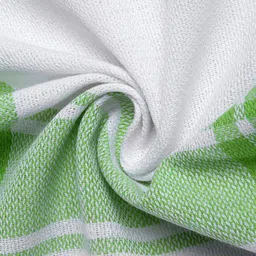 Arrabi White Set of 6 Multi Stripes 210GSM Cotton Hand Towels image 3