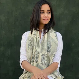 BUTA BUTI Floral Printed Cotton Scarf-picture-21