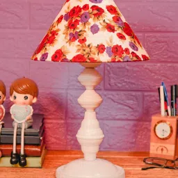 Multicolor Shade Table Lamp With Metal Base By Foziq image 2